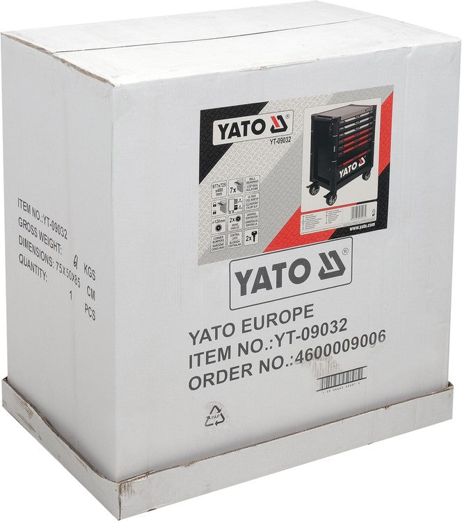 Įrankių spintelė ant ratukų | 7 stalčiai (YT-09032)