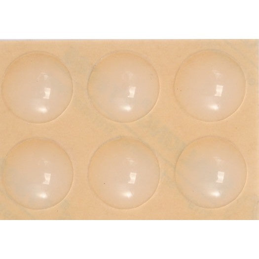 Lipnūs padukai baldams silikoniniai skaidrūs 19mm 6vnt. (74914)