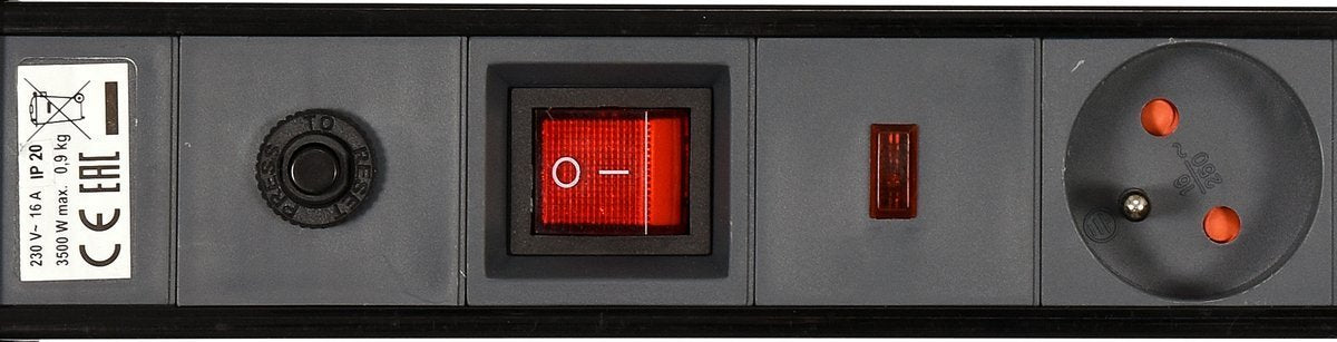 Elektrinis ilgintuvas | 6 lizdai | 1.5 mm² | 3 m (72371)