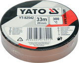 Kaptono izoliacinė juosta | atspari karščiui | 20 mm x 33 m (YT-82542)