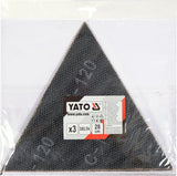 Abrazyvinis tinklelis | delta | su velcro | 280 mm | 3 vnt. | P120 (YT-846133)