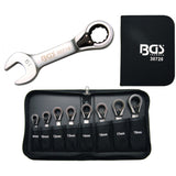 Terkšlinių trumpų raktų rinkinys | reversiniai | 8 - 19 mm | 8 vnt. (30720)