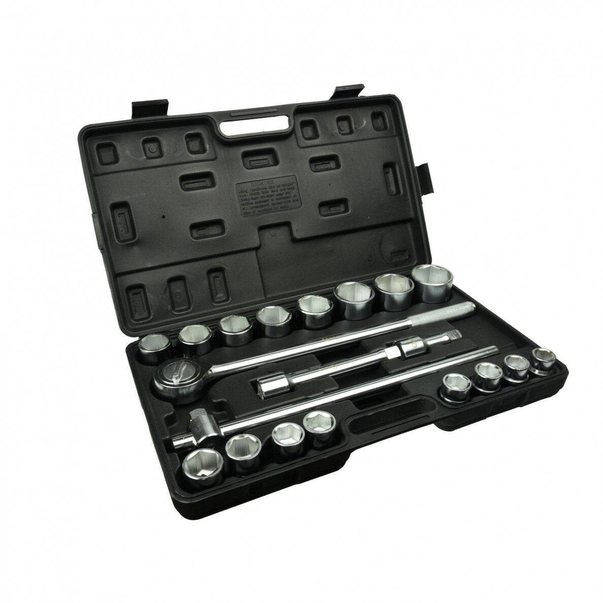 Galvučių komplektas 6 kampų | 20 mm (3/4") | 21 vnt. (ES-4226)