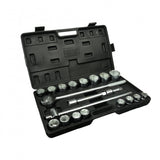 Galvučių komplektas 6 kampų | 20 mm (3/4") | 21 vnt. (ES-4226)