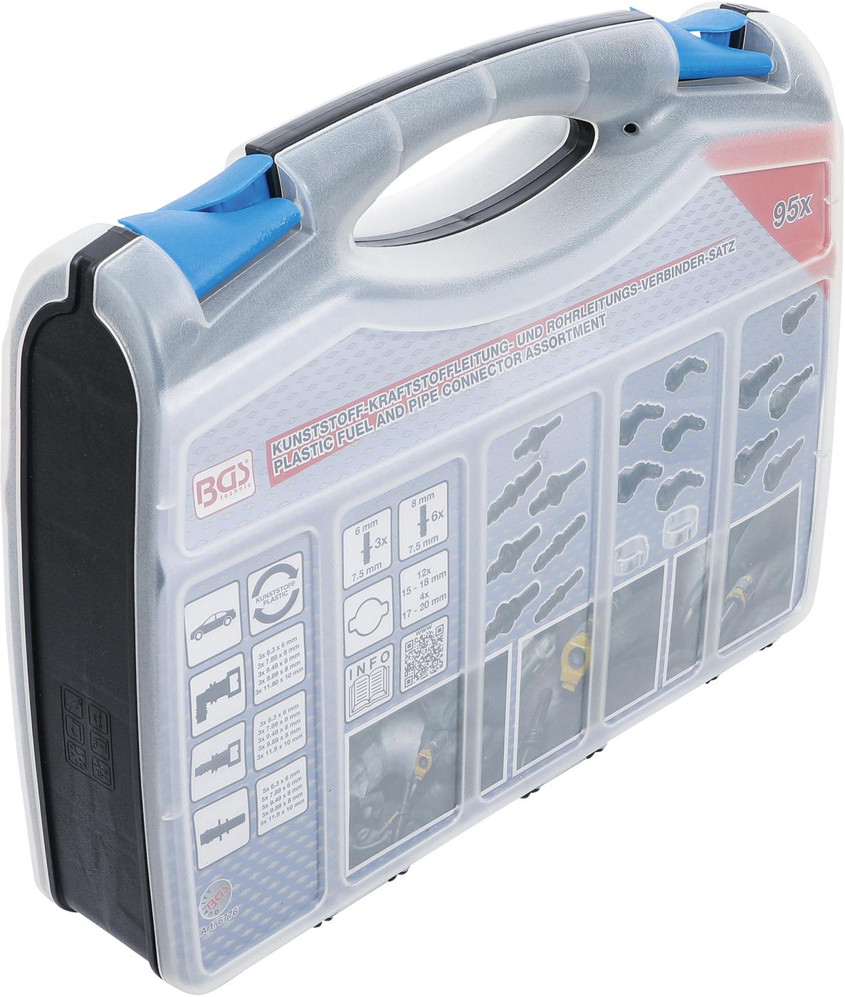 Plastikinių vamzdelių ir jungčių asortimentas | 95 vnt. (6776)