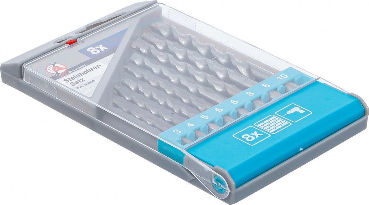 Mūro grąžtų rinkinys | 3–10 mm | 8 vnt. (50806)