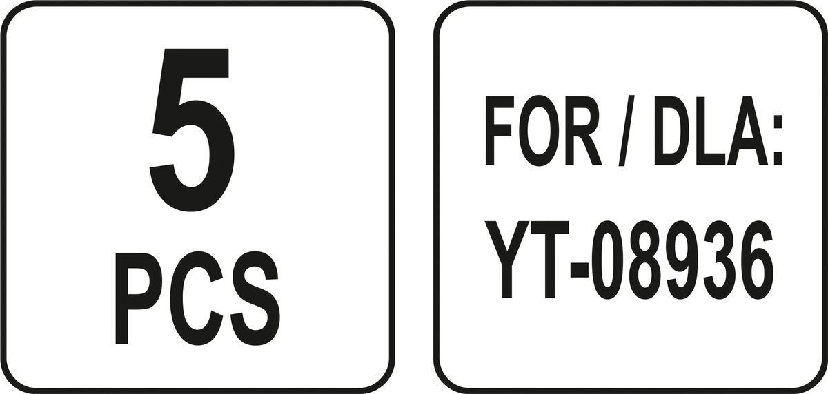 Sienų / perforacijų kabliukai YT-08936 | 5 vnt. (YT-08937)