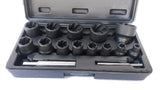 Galvučių sugadintiems varžtams komplektas 1/4"+1/2", 13vnt. "Stahlberg" (EH2408)