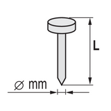 Vinys būgniniam viniamūšiui | cinkuoti | 32X2,1 mm | 7200 vnt. (72015)