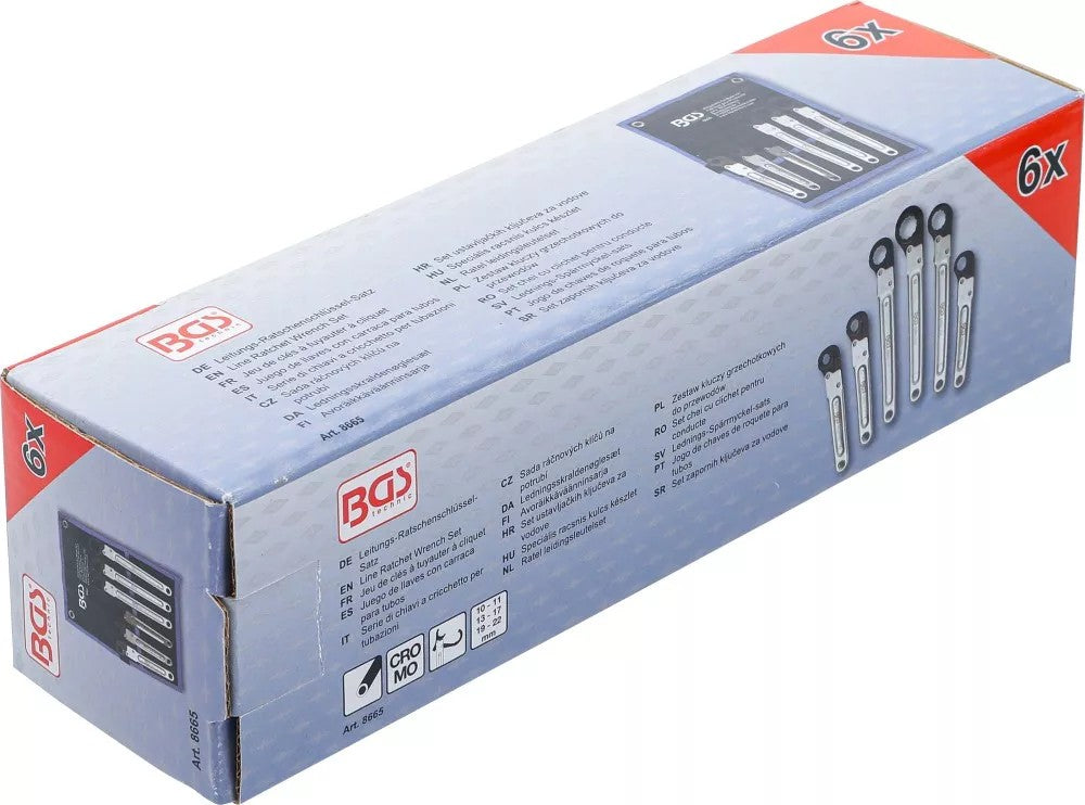 Užmetamų atidaromų terkšlinių raktų rinkinys | 6 vnt. (8665)