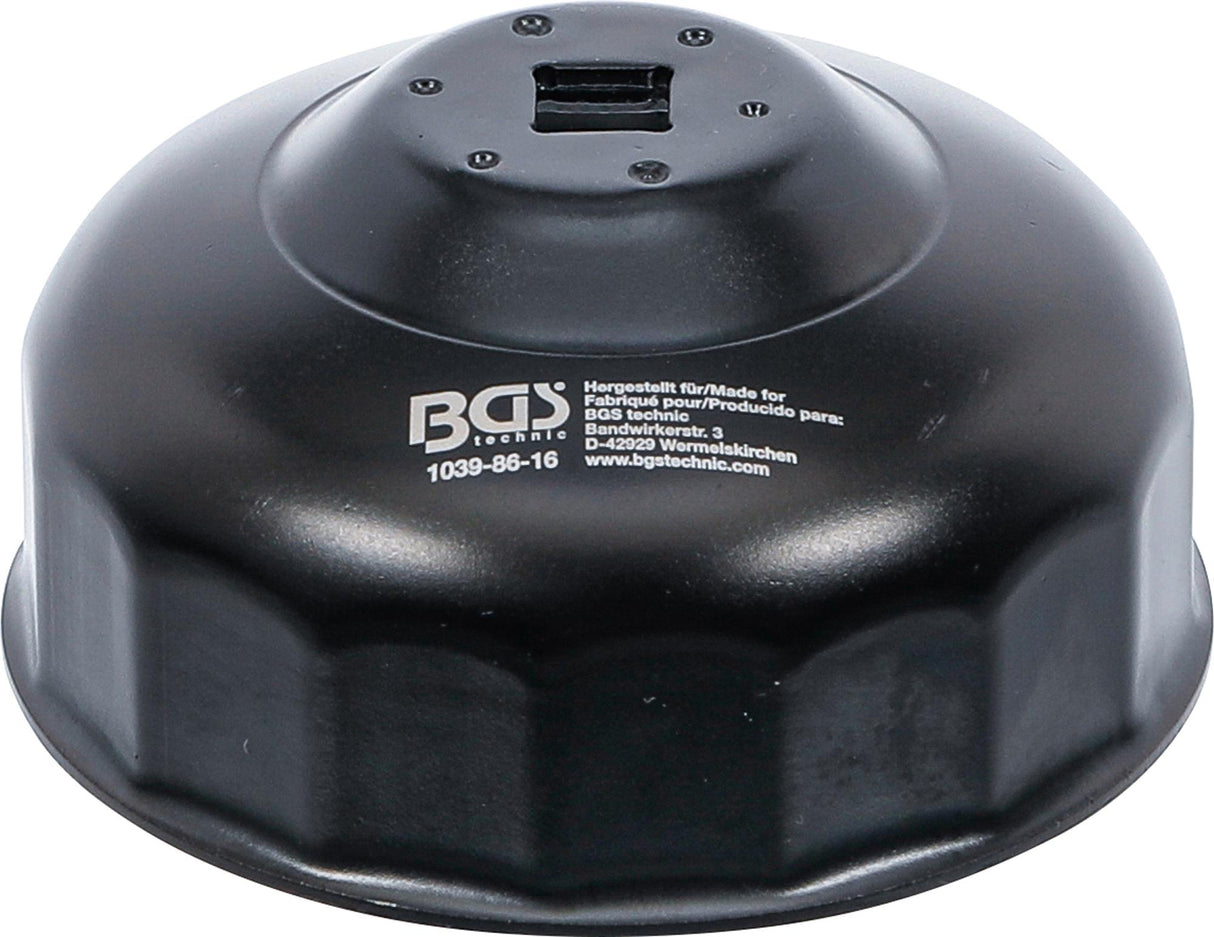 Tepalo filtro galvutė | 16 kampų | Ø 86 mm | Volvo (1039-86-16)