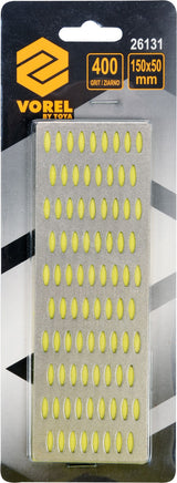 Galąstuvas deimantinis | perforuota plokštelė | 150 X 50 mm | P 400 (26131)