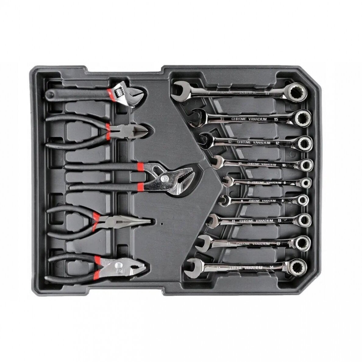 TOOL SET IN ALUMINUM CASE | RATCHETING WRENCHES | WITH WHEELS | 188 PCS. (SK58288)
