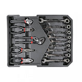 TOOL SET IN ALUMINUM CASE | RATCHETING WRENCHES | WITH WHEELS | 188 PCS. (SK58288)