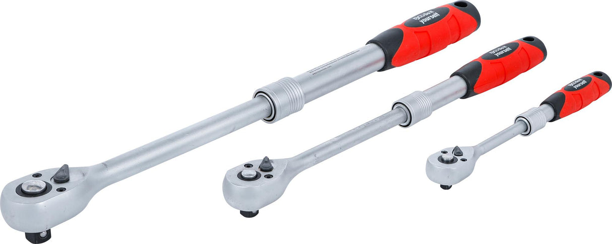 Terkšlių rinkinys | ištraukiamos | 6,3 mm (1/4") / 10 mm (3/8") / 12,5 mm (1/2") | 3 vnt. (72113)