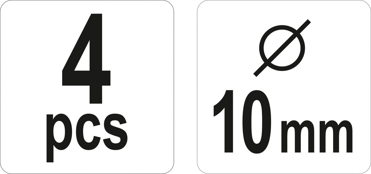 DOWELLING CENTRE POINTS 10MM/ 4PCS (YT-44106)