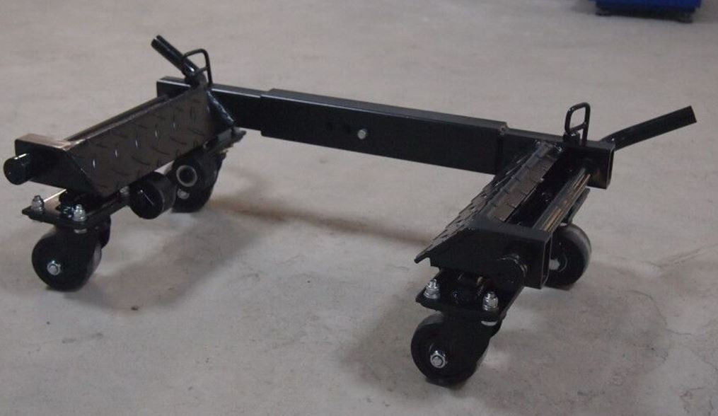 Pozicionavimo vežimėlis | 2x800 kg | 14"-23"/ 300 mm padangoms | 1600 kg / 2 vnt. (PJ800)