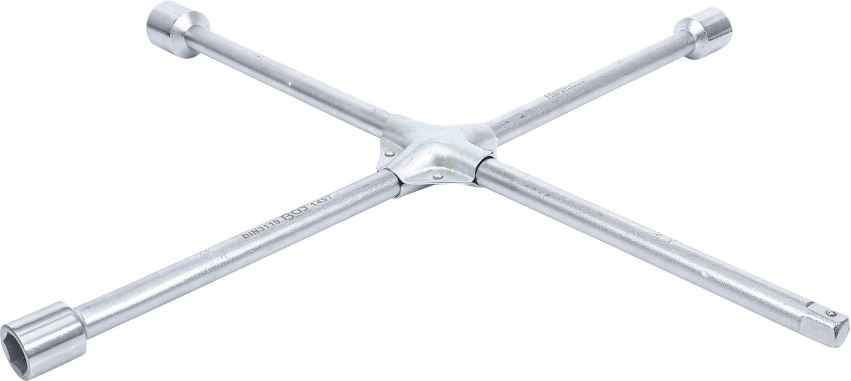 Keturių krypčių ratų veržliaraktis sunkvežimiams | kryžius | 24 x 27 x 32 x 20 mm (3/4") (1457)