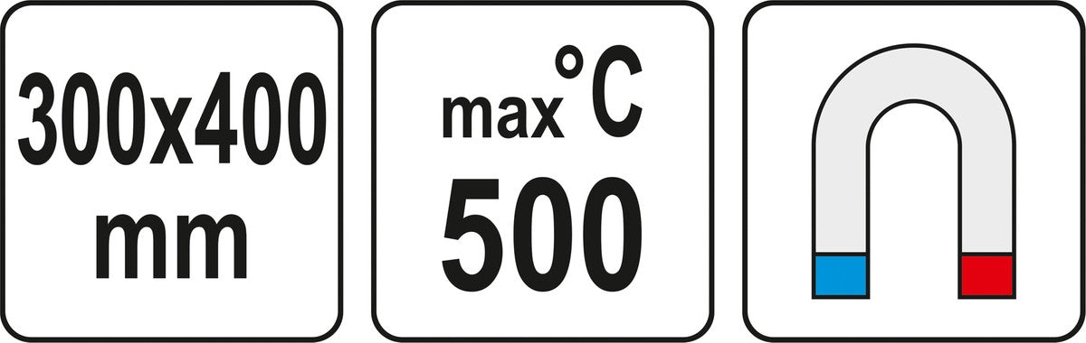 Silikoninis kilimėlis litavimui | su magnetu | 40X30 cm (YT-82469)