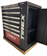 Įrankių spintelė ant ratukų | metalinis starviršis | su įrankiais | 7 stalčiai / 1 durelės | 322 įrankiai (H7002)