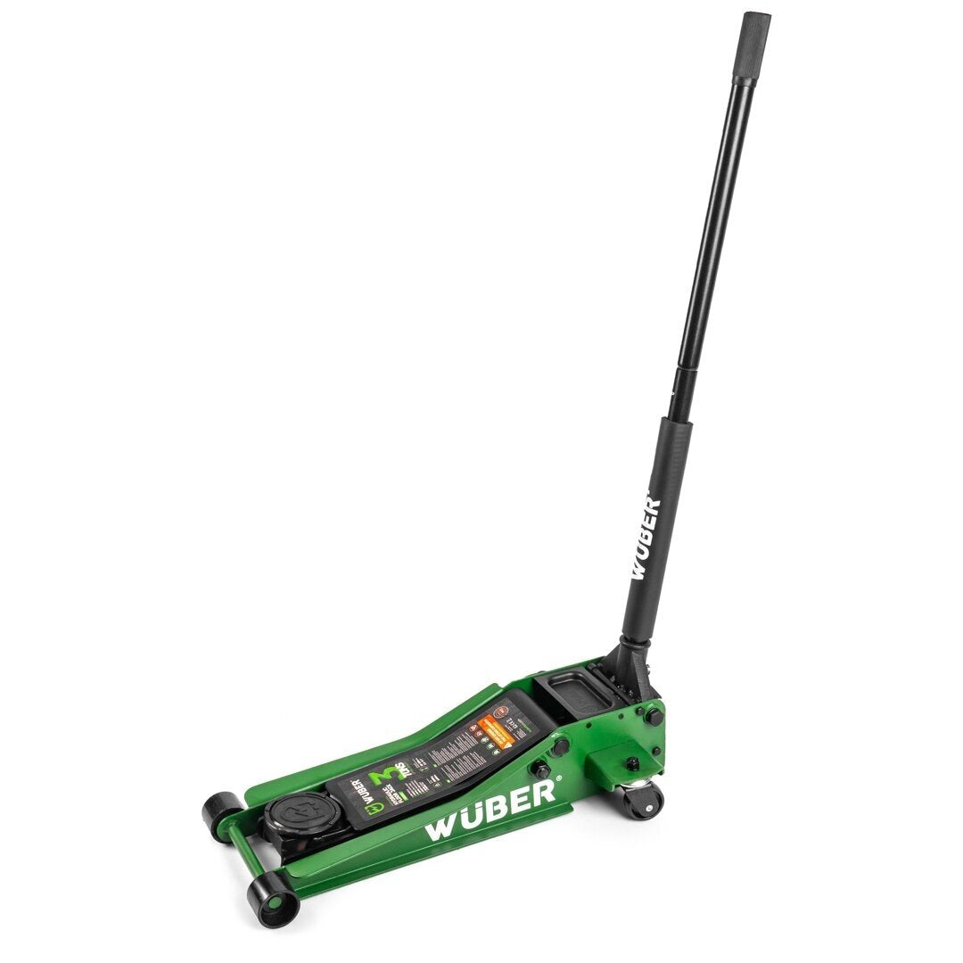 Domkratas su ratukais | žemo profilio | dvigubas stūmoklis | 65- 500 mm | 3.5 t (FJ25-C)