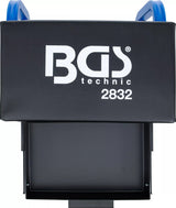 Stačiakampė kėdutė su ratukais ir stalčiumi (2832)