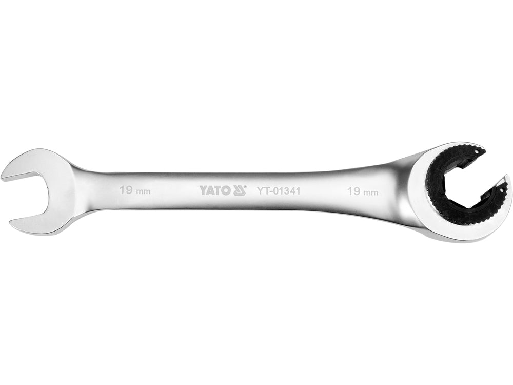 FLARE NUT RATCHET WRENCH 19MM (YT-01341)