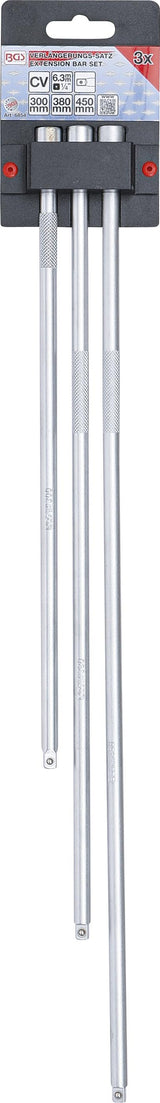 Ilgintuvų rinkinys | 6.3 mm (1/4") | 300 / 380 / 450 mm | 3 vnt. (6854)
