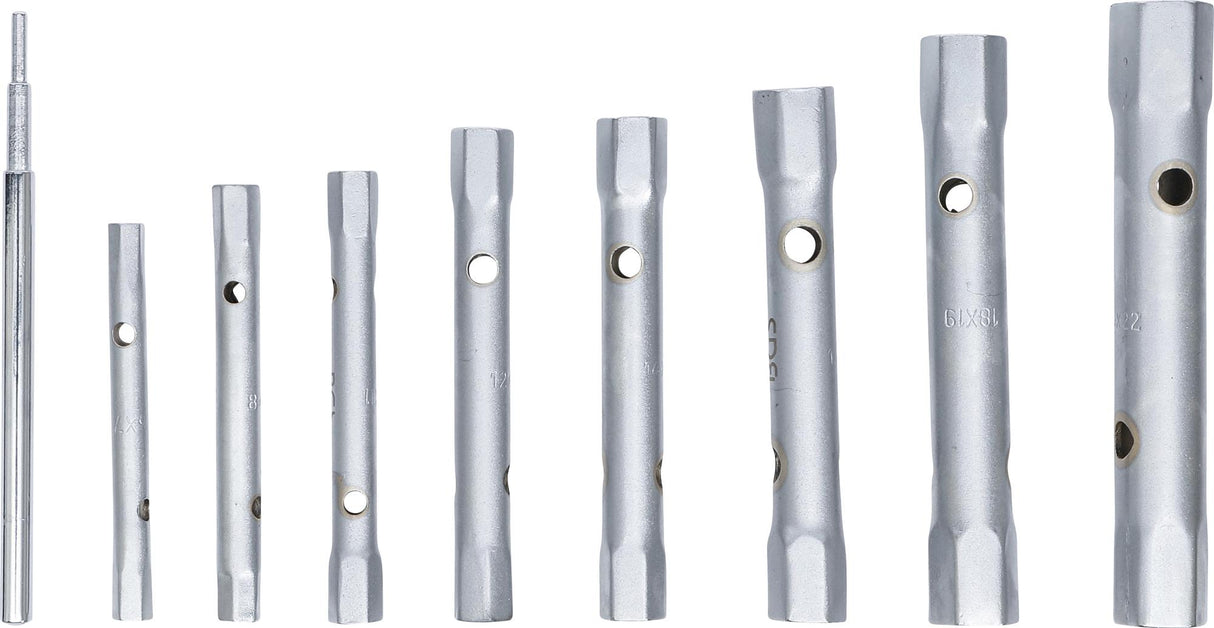 Vamzdinių raktų rinkinys | 6x7 - 20x22 mm | 8 vnt. (1218)