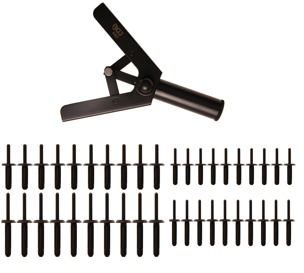 Kniediklis plastikinėms kniedėms su rinkiniu (8463)