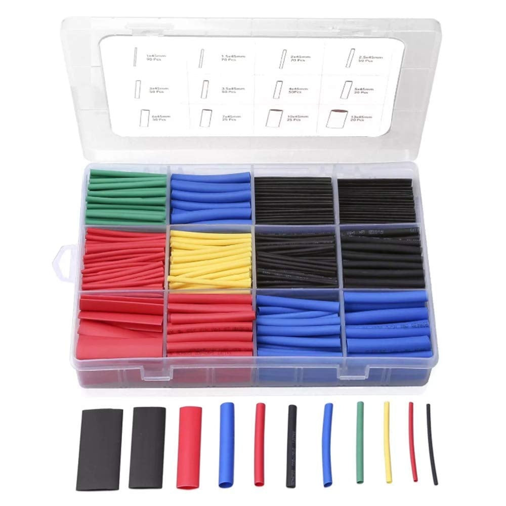 HEAT SHRINK TUBING ASSORTMENT | COLORED | 560 PCS. (SK01143)