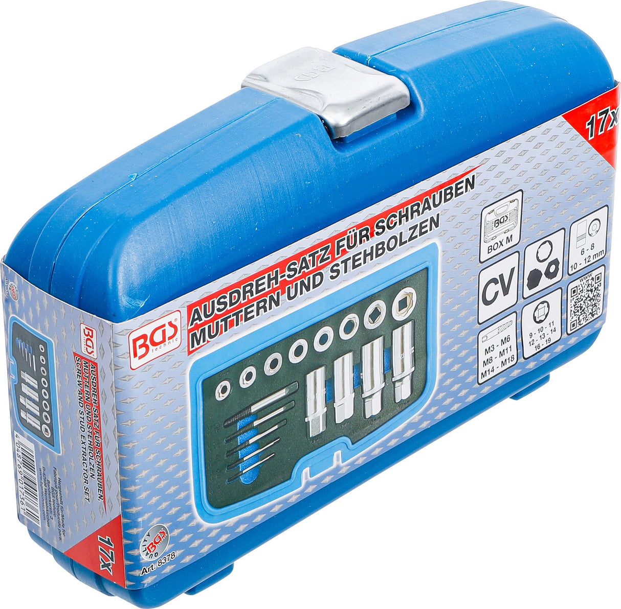 Sraigtinių galvučių ir smeigių išsukėjų rinkinys | 17 vnt. (8378)