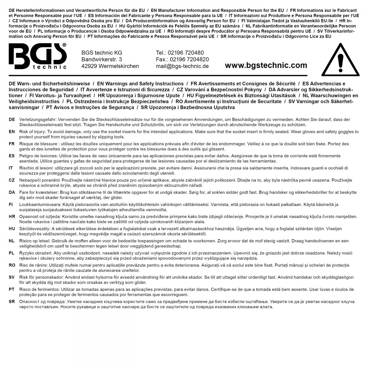 Smūginių ilgų galvučių rinkinys | su apsaugom | 12,5 mm (1/2") | 150 mm | 17/19/21 mm | 3 vnt (74567)