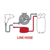 Oro žarna su rankovėmis | 10 mm x 16 mm x 30 m | guma+ (AH100)