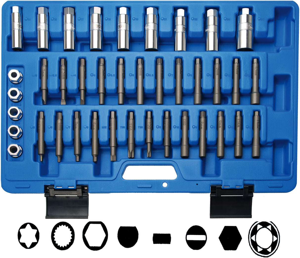 Amortizatoriaus įrankių komplektas | 39 vnt. (2086)