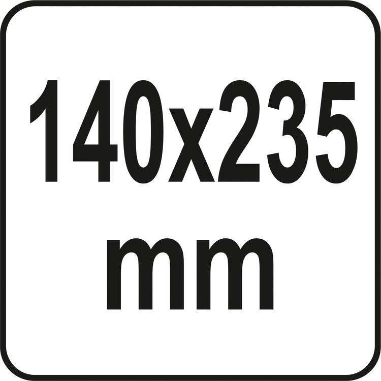 Šepetys / teptukas guminis | tekstūrai / dekorui / išlyginti / dažyti | 140 x 235 mm (YT-51973)