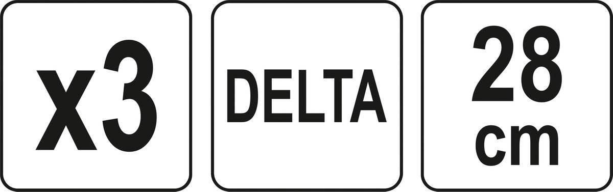 Abrazyvinis tinklelis | delta | su velcro | 280 mm | 3 vnt. | P120 (YT-846133)