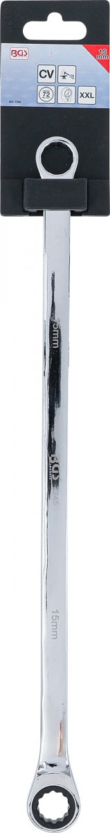 Terkšlinis žiedinis dvipusis veržliaraktis | ilgas tipas | 15 mm (7245)