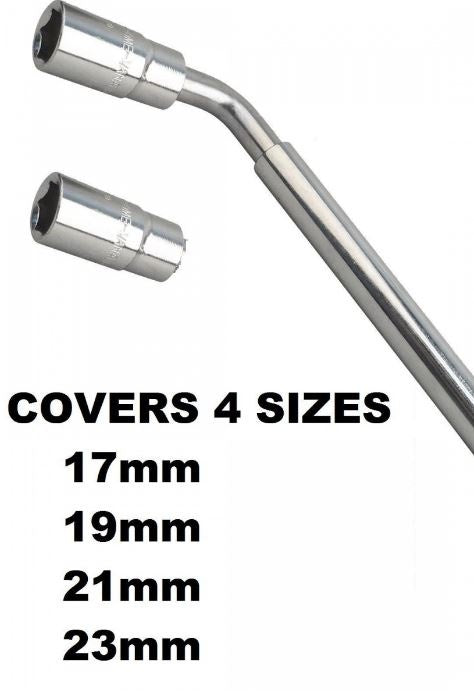 Raktas ratams teleskopinis profi | Cr-V | 12,5 mm (1/2") | 21/23+17/19 mm | 3 vnt. (ES-1719)