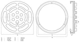 Guminis padas | auto keltuvams | Ø 140 mm (7047)