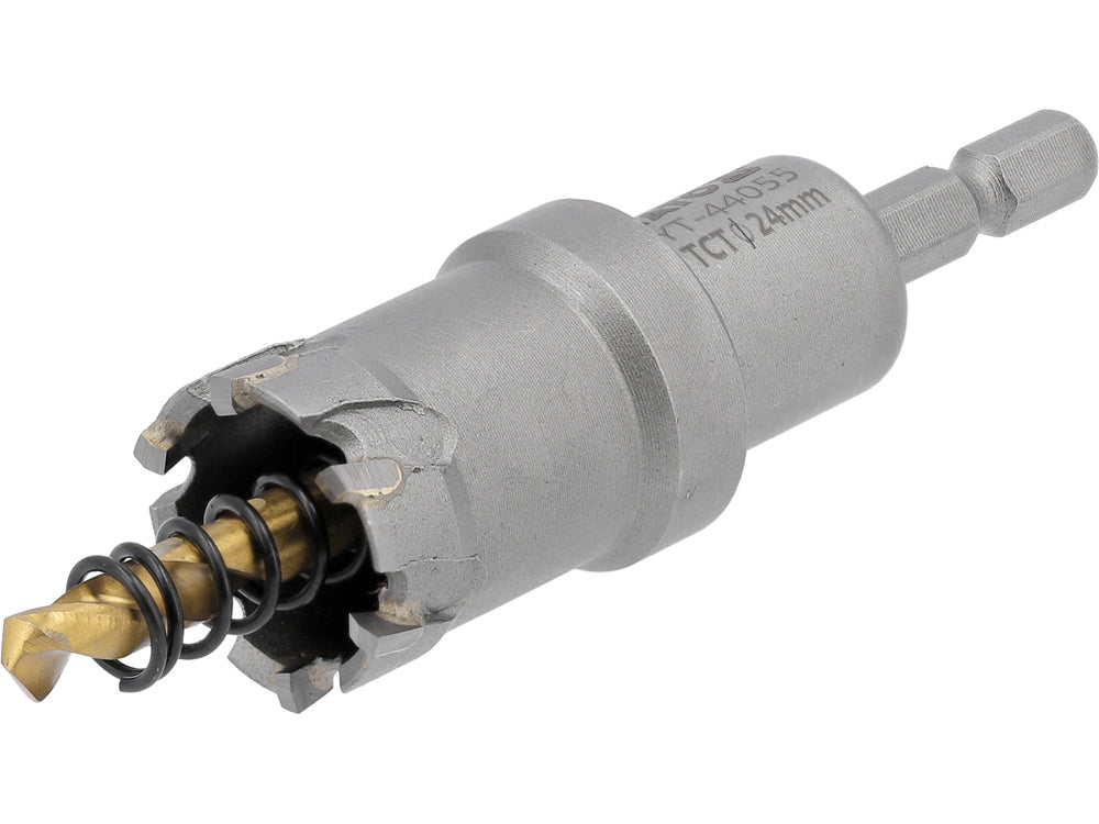 Skylių pjūklas / grąžtas metalui TCT | 24 mm (YT-44055)