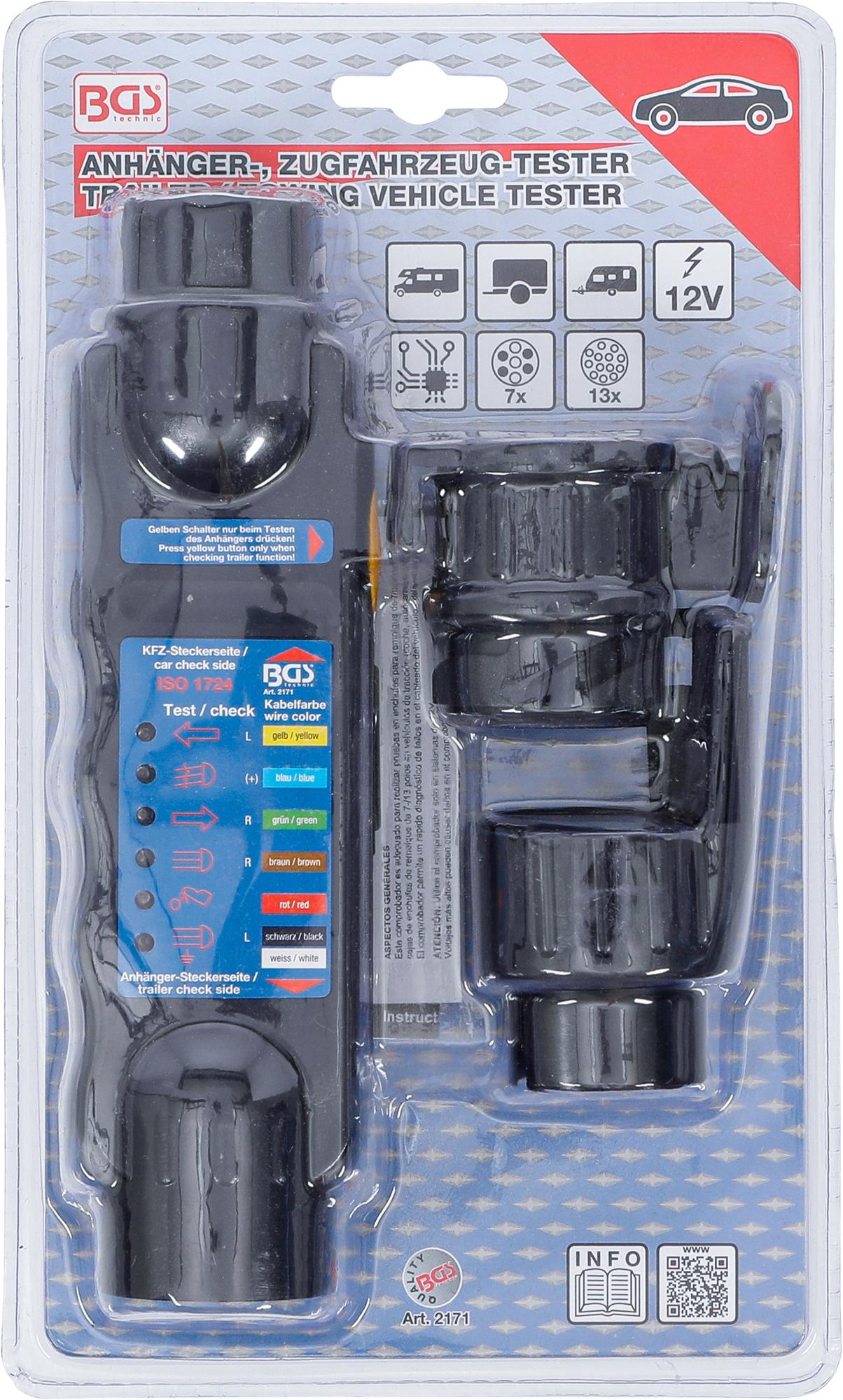 Priekabos / vilkimo transporto priemonės testeriai | 7- / 13-Pin (2171)