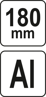 Staliaus kampainis su baze | 180 mm (YT-70786)