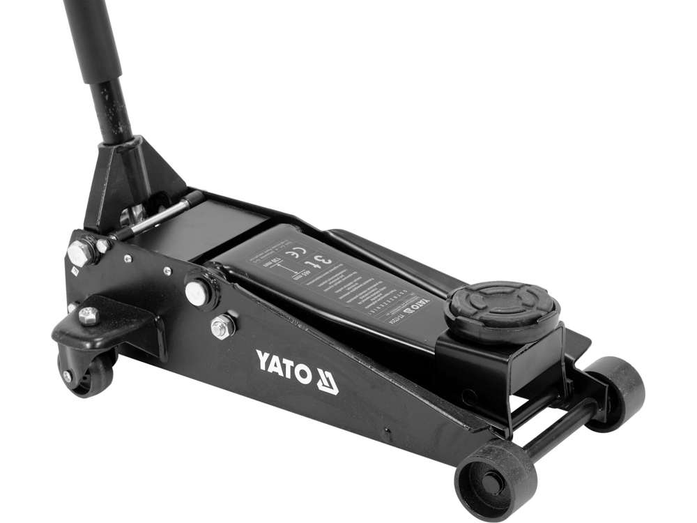 Domkratas su ratukais | hidraulinis | 2 stūmokliai / greitas kėlimas | 3 t  (YT-17214)