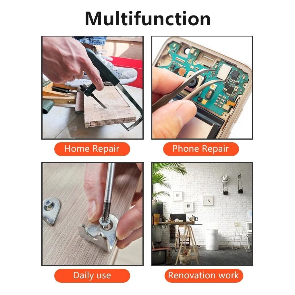 Akumuliatorinis atsuktuvas | USB | su antgalių rinkiniu | 24 vnt. (CES26)