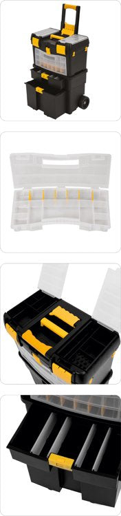 Dėžė įrankiams su ratukais | su išimamomis dėžutėmis (78734)