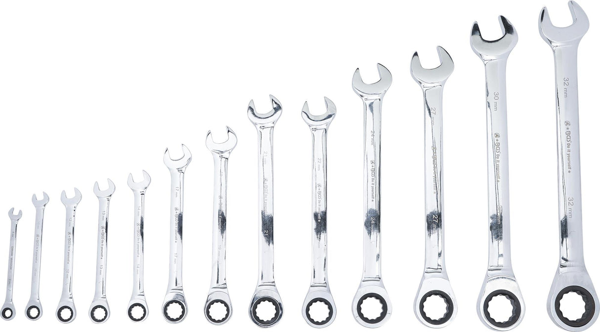 Terkšlinių raktų rinkinys | 8-32 mm | 13 vnt. (30006)