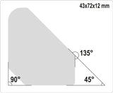 Magnetinių laikiklių rinkinys | 45° - 90° - 135° | 4 vnt. (YT-08677)