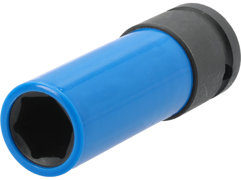 Galvutė smūginė ilga plonasienė | su plastikine apsauga | 12,7 mm (1/2") | 17 mm (YT-10583)