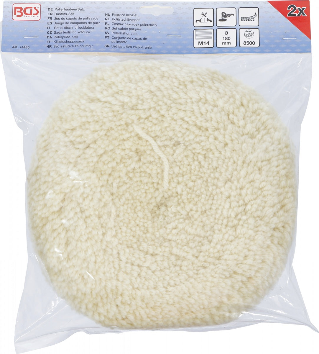 Padas dulkėms | rinkinys | Ø 180 mm | 2 vnt. (74480B)